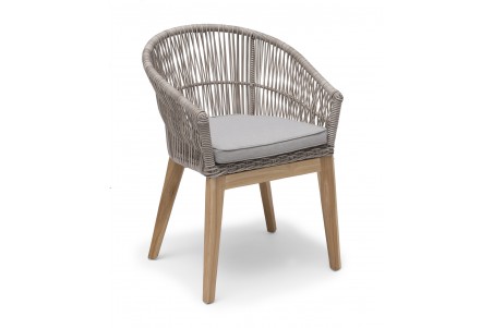 Himmelsnäs matstol beige med sittdyna Hillerstorp