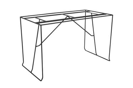 Sinarp bordsstativ 62x119 H72 cm svart Brafab