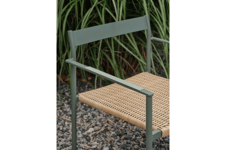 DK karmstol nordic green/natur Brafab