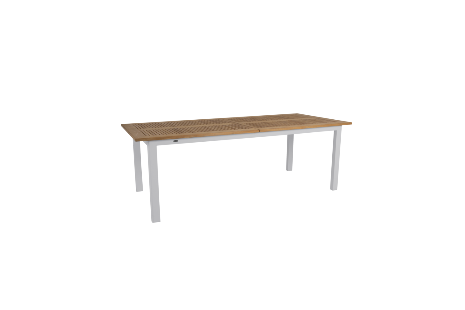 Lyon matbord 224/304x100x76 cm light grey/teak Brafab