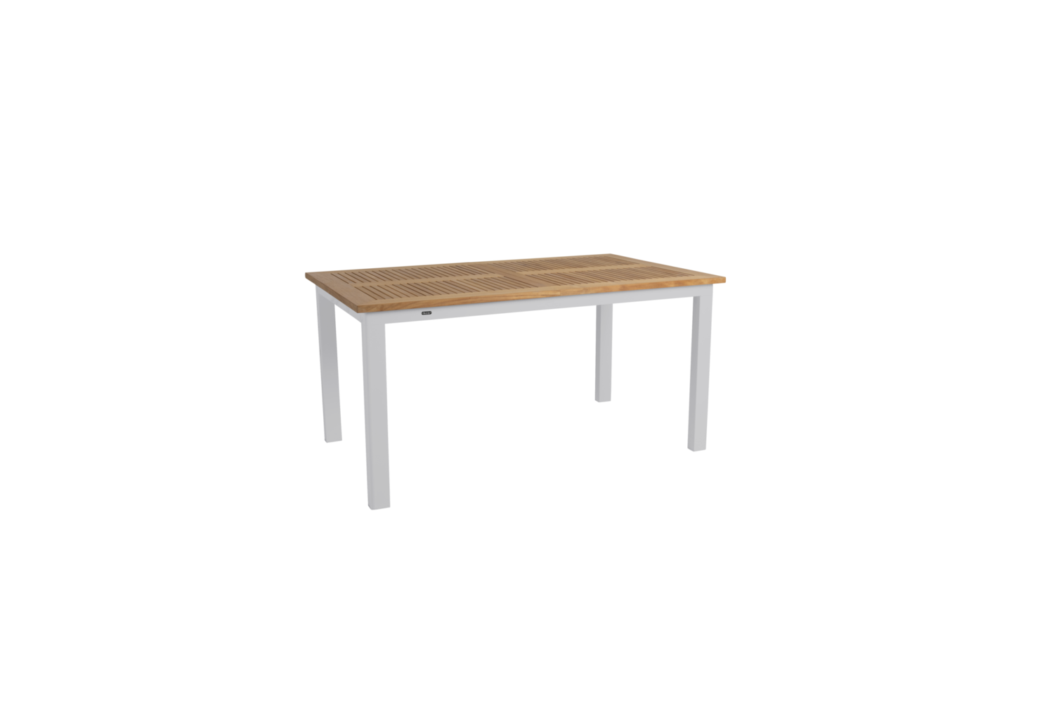 Lyon matbord 152/210x92x76 cm light grey/teak Brafab