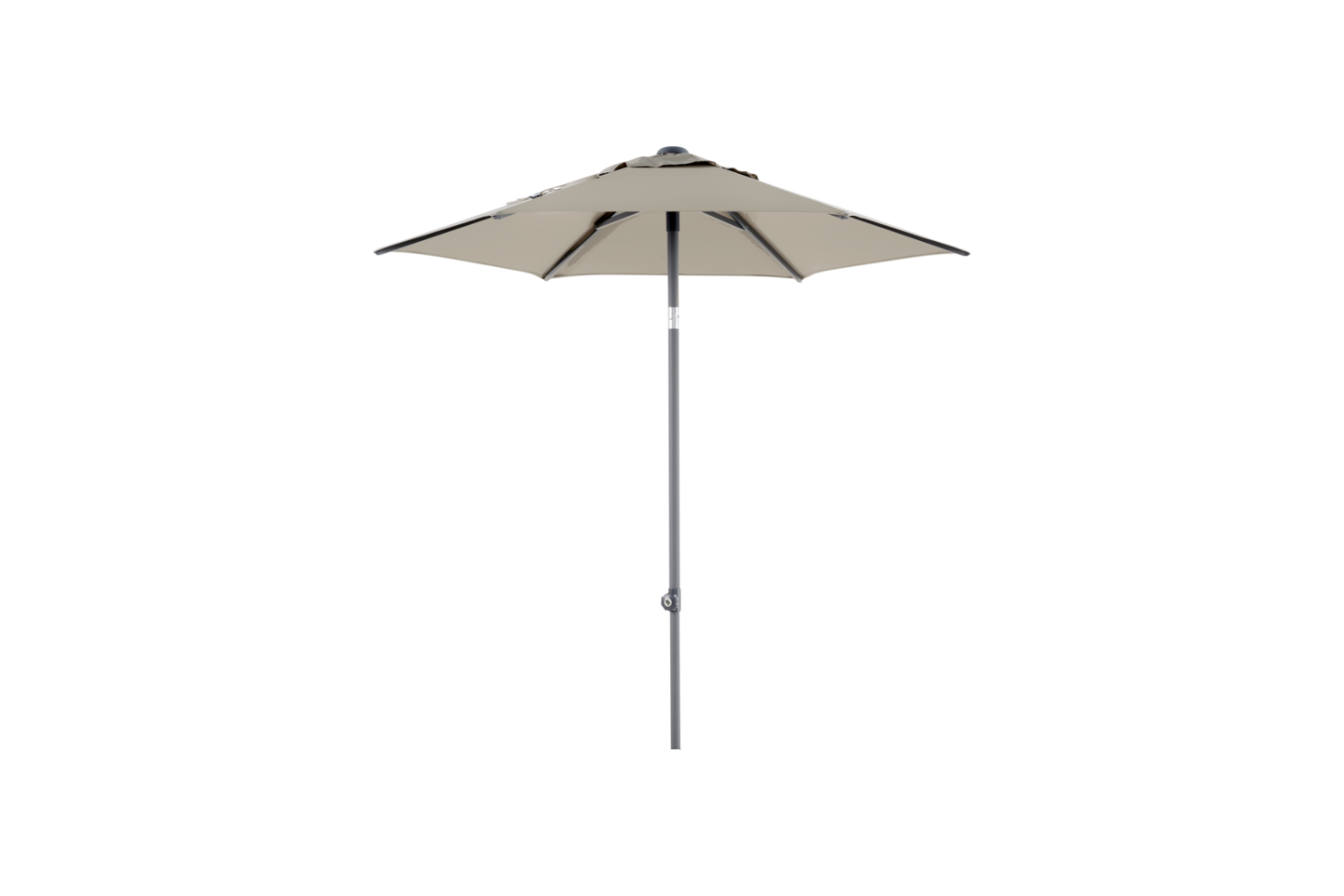 Poppi parasoll Ø200 cm taupe Brafab