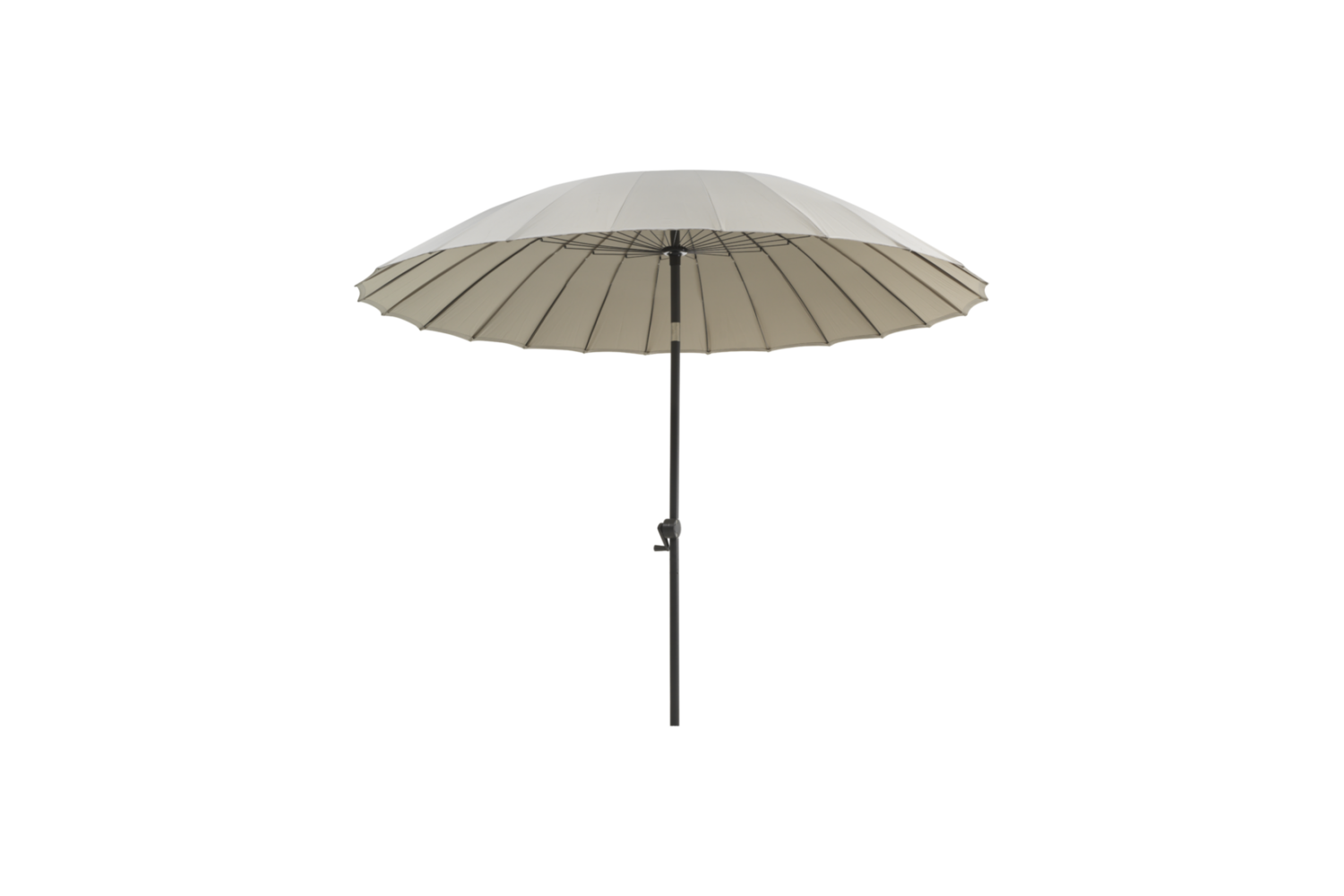 Shanghai parasoll Ø250 H251 cm antracit/khaki Brafab