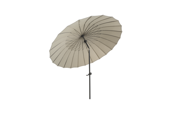 Shanghai parasoll Ø250 H251 cm antracit/khaki Brafab