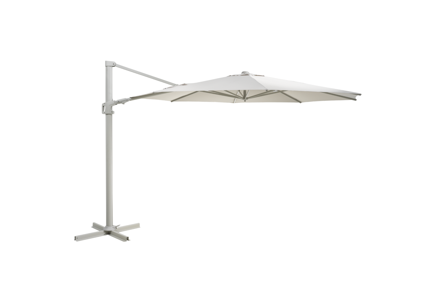 Vinovo frihängande parasoll Ø350 H275 cm khaki Brafab