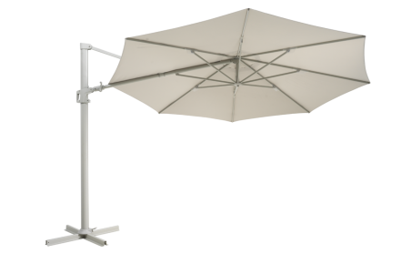 Vinovo frihängande parasoll Ø350 H275 cm khaki Brafab